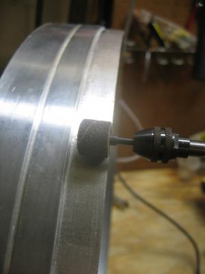 Sanding the Dome Ring