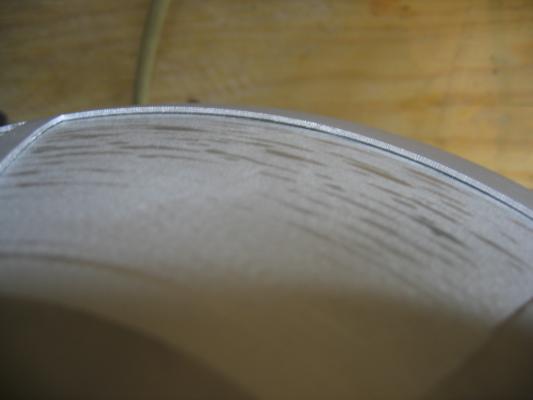 Gap at bottom of pie wedge
