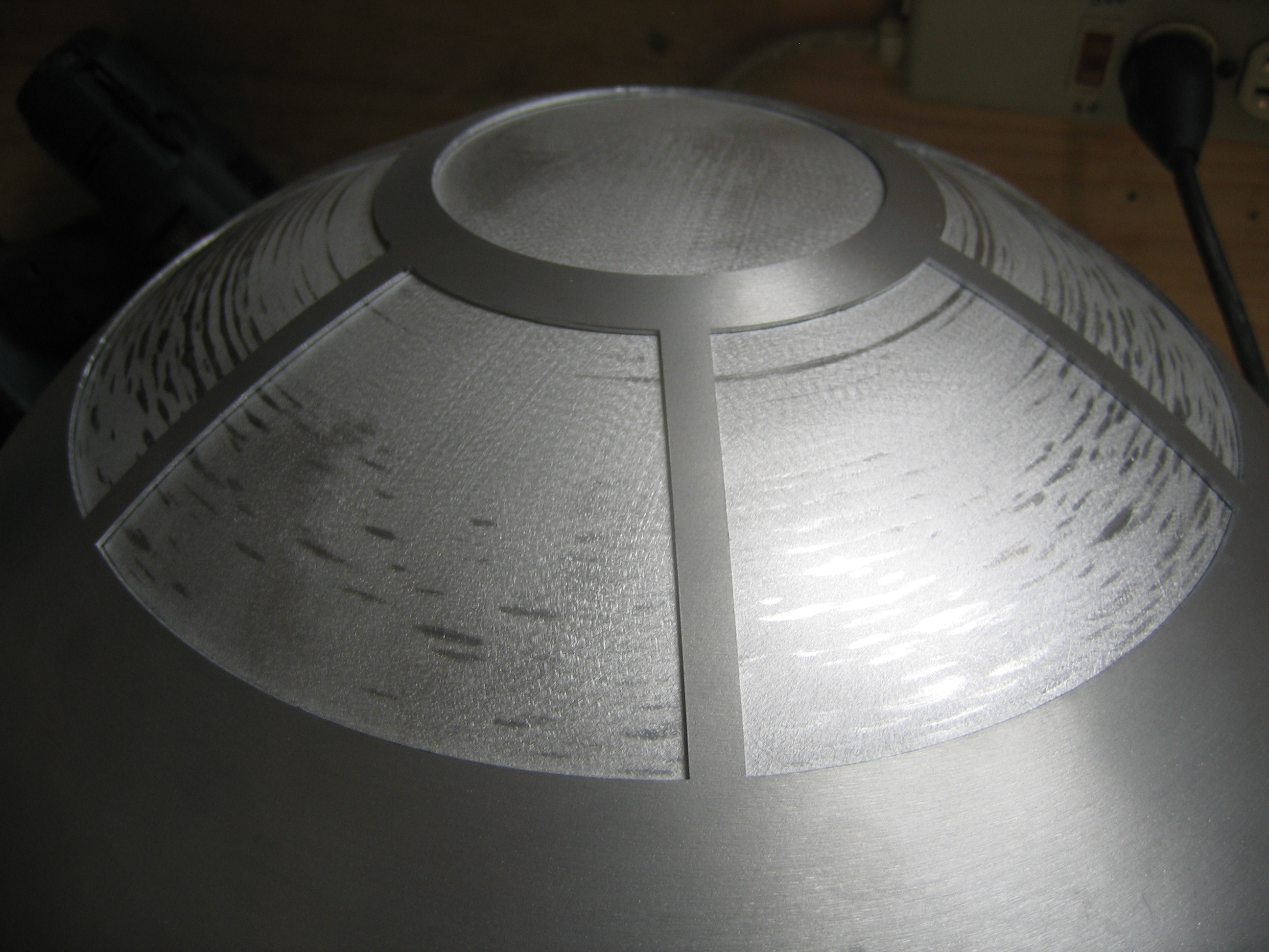 Dome Pies Removed to help with sanding/fitting