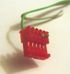 Front Logic Board Connector. Note 1-6 are reversed on the connector.